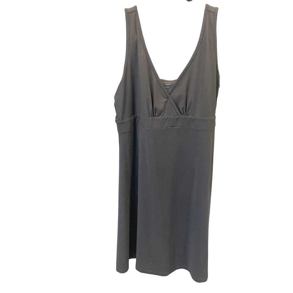 Patagonia Women Dress XL Black V-Neck Empire Waist Activewear 58925SP13